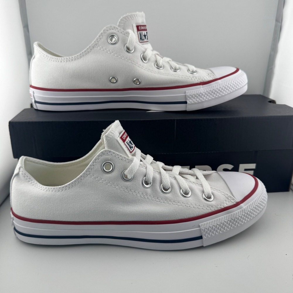Converse All Star Ox Unisex 8.5W 6.5M White New Chuck Taylor Low Top Sneakers